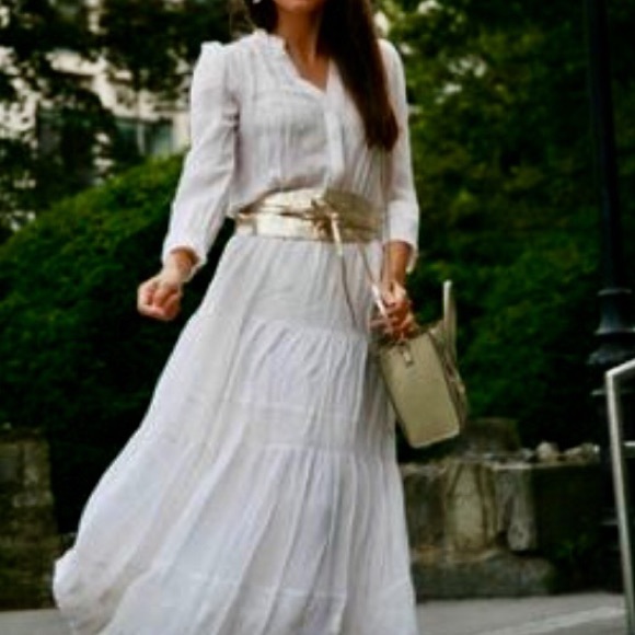 Zara Dresses & Skirts - Zara White Peasant Boho Hippie White Maxi Skirt